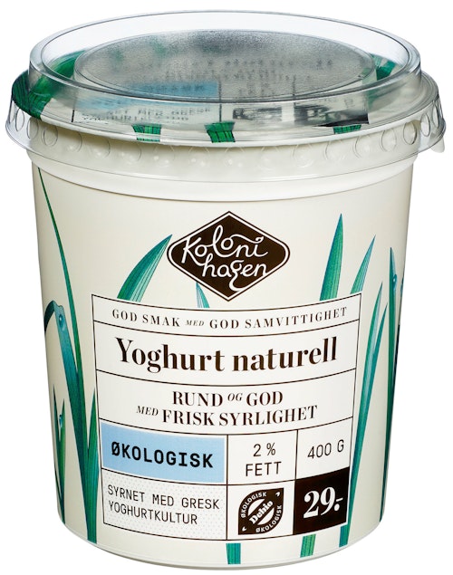 Bilde: © Kolonihagen / Kolonial.no Kolonihagen Yoghurt Naturell Gresk Inspirert, Økologisk, 400 g