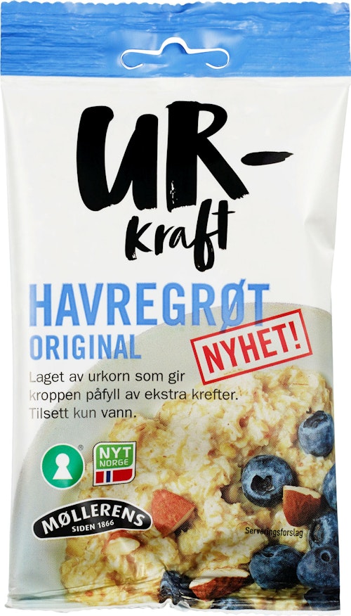 Bilde: © Møllerens / Kolonial.no Møllerens Havregrøt Energi 65 g