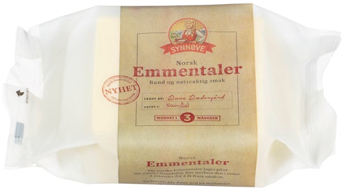 Bilde: © Synnøve / Kolonial.no Synnøve Emmentaler 450 g