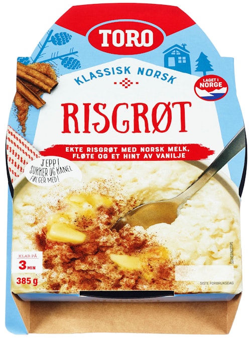 Bilde: © Toro / Kolonial.no Toro Risgrøt Velbekomme 385 g