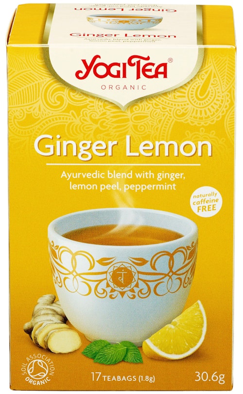 Yogi Yogi Tea Ginger Lemon Økologisk, 17 stk