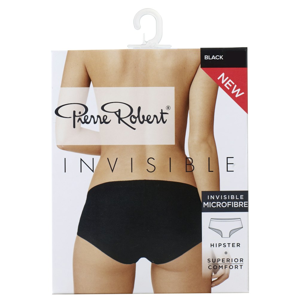 Pierre Robert Invisible Micro Hipster Truse Black, str. S