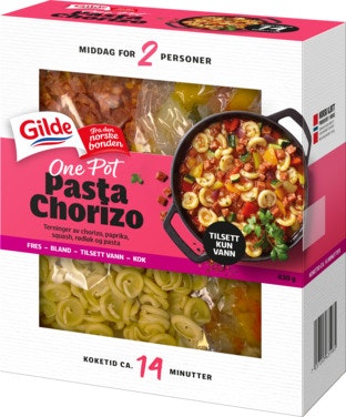 Bilde: © Gilde / Oda Gilde One Pot Pasta Chorizo 430 g