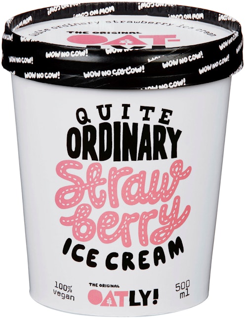 Bilde: © Oatly / Kolonial.no Oatly Oatly Iskrem Jordbær, 0,5 l