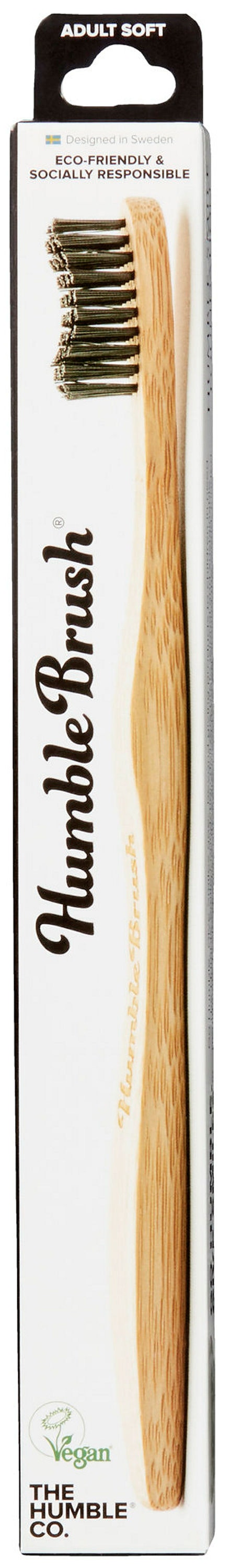 Bilde: © Humble Brush / Kolonial.no Humble Brush Tannbørste Soft Voksen, 100% Nedbrytbar, 1 stk