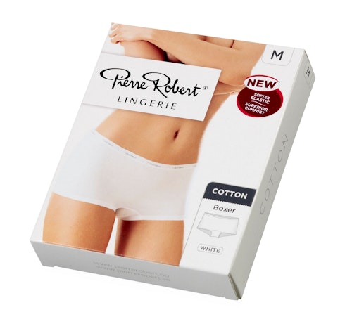 Bilde: © Pierre Robert / Kolonial.no Pierre Robert Cotton Boxer White, str. M, 1 stk