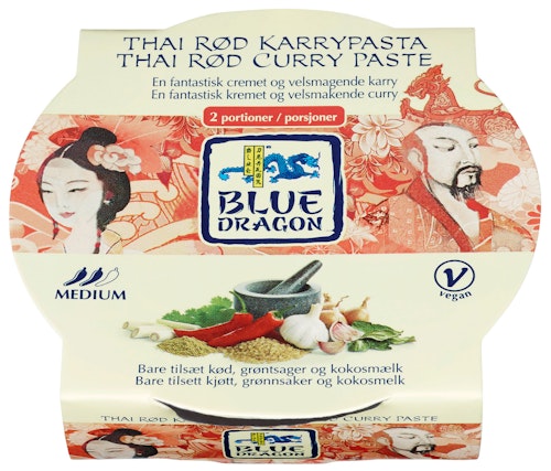Bilde: © Blue Dragon / Kolonial.no Blue Dragon Red Curry Paste 50 g