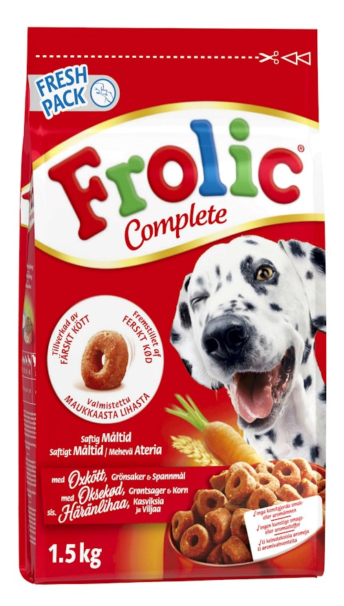 Bilde: © Frolic / Kolonial.no Frolic Tørrfor Med Oksekjøtt 1,5 kg