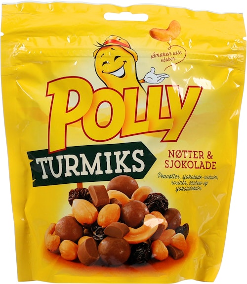 Bilde: © Polly / Kolonial.no Polly Turmiks Nøtter & Sjokolade, 260 g