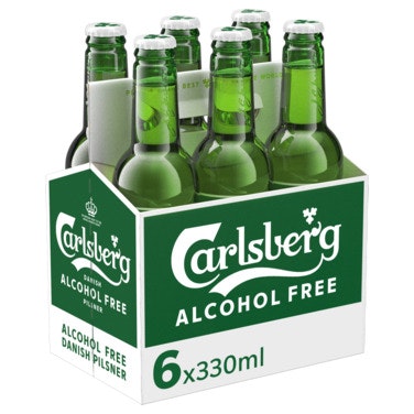 Bilde: © Carlsberg / Oda Carlsberg Carlsberg Alcohol Free Flaske 6 x 0,33l, 1,98 l