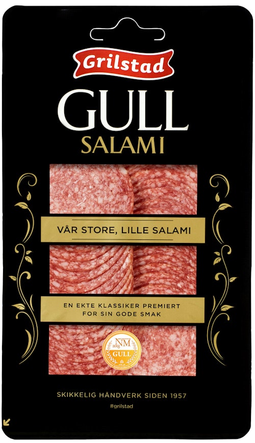 Bilde: © Grilstad / Kolonial.no Grilstad Gullsalami 100 g