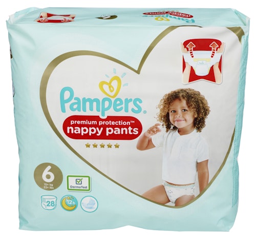 Bilde: © Pampers / Kolonial.no Pampers Bleie Premium Protection Pants S6 15+kg, 28 stk