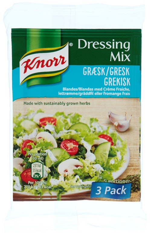 Bilde: © Knorr / Kolonial.no Knorr Dressingmix Gresk 30 g