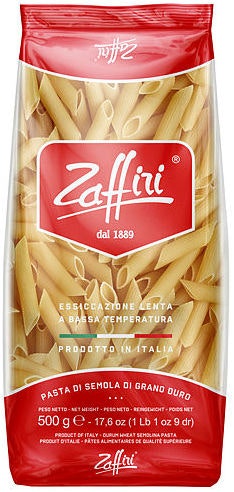 Bilde: © Zaffiri / Kolonial.no Zaffiri Penne Rigate 500 g
