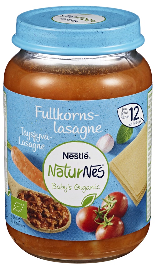 Nestlé NaturNes Lasagne Fullkorn Fra 12 mnd