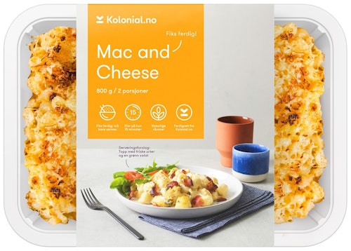 Bilde: © Kolonial.no / Kolonial.no Kolonial.no Mac and cheese Fiks ferdig, 2 Porsjoner, 800 g