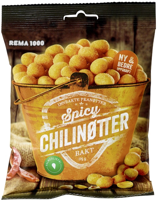 Bilde: © REMA 1000 / Kolonial.no REMA 1000 Chilinøtter 175 g