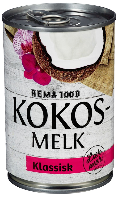 Bilde: © REMA 1000 / Oda REMA 1000 Kokosmelk 400 ml