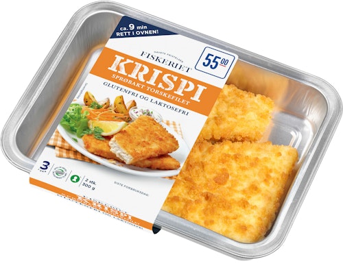 Bilde: © Fiskeriet / Kolonial.no Fiskeriet Sprøbakt Torskefilet 300 g