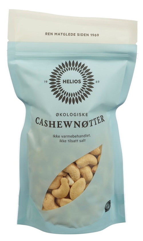 Bilde: © Helios / Oda Helios Cashewnøtter Økologisk Usaltet, 150 g