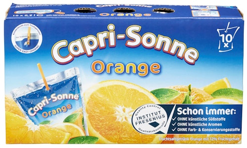 Bilde: © Capri Sonne / Oda Capri Sonne Capri Sonne Appelsin 10 stk, 2 l