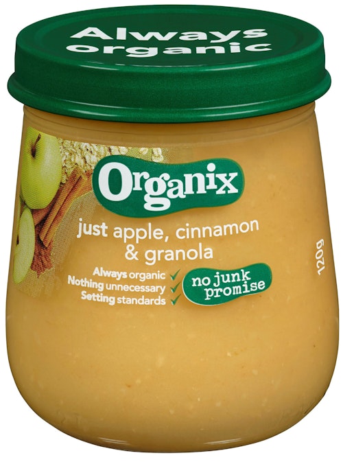 Bilde: © Semper / Kolonial.no Semper Organix Eple, Kanel & Granola Fra 6 mnd, 120 g