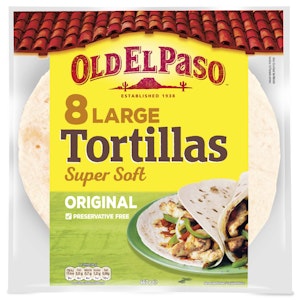 Old El Paso Tortillas Hvete Large 8stk, 23cm