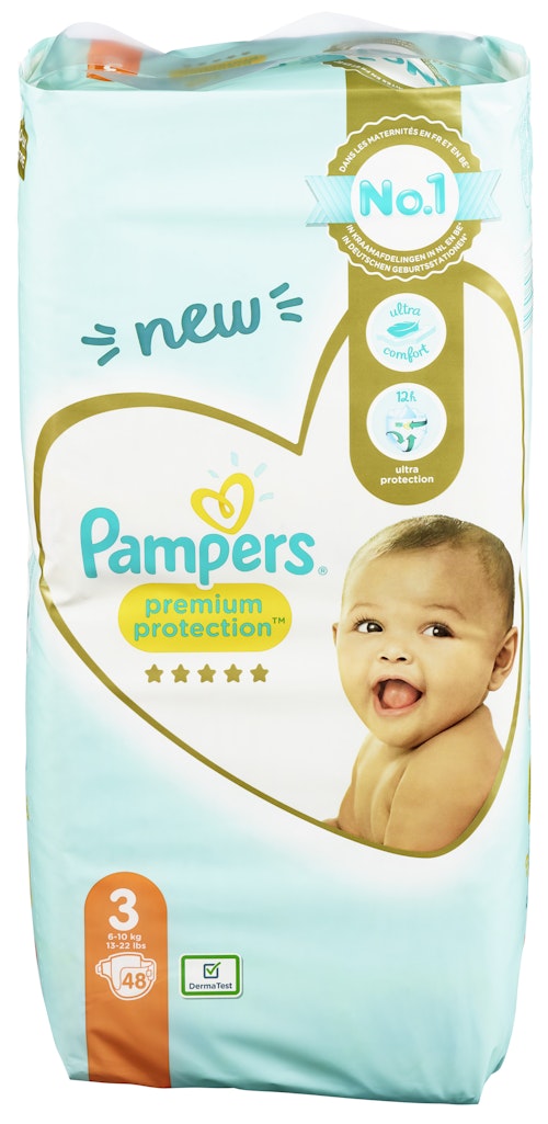 Bilde: © Pampers / Oda Pampers Bleie Premium Protection Str.3, 6-10kg, 48 stk