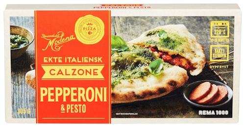 Bilde: © REMA 1000 / Kolonial.no REMA 1000 Calzone Pepperoni & Pesto 305 g