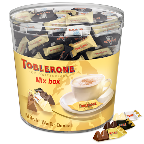 Bilde: © Toblerone / Oda Toblerone Toblerone Tiny Mix Sylinder 904 g