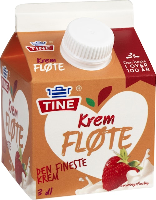 Bilde: © Tine / Kolonial.no Tine Kremfløte 3 dl