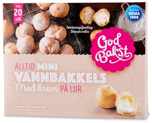 Bilde: © God Bakst / Oda God Bakst Mini Vannbakkels 20 stk, 250 g