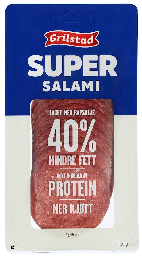 Bilde: © Grilstad / Kolonial.no Grilstad Supersalami 130 g