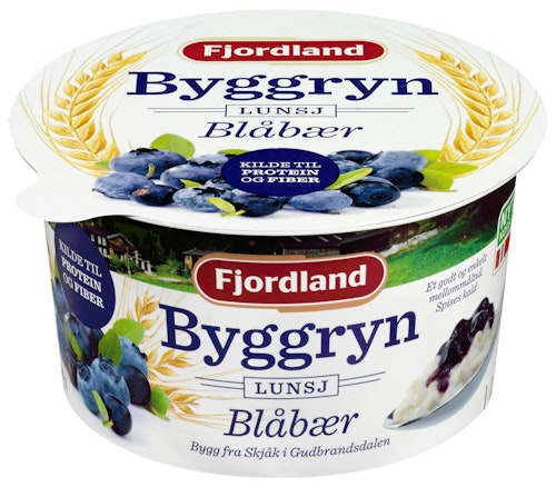 Bilde: © Fjordland / Kolonial.no Fjordland Byggrynslunsj med Blåbær 150 g