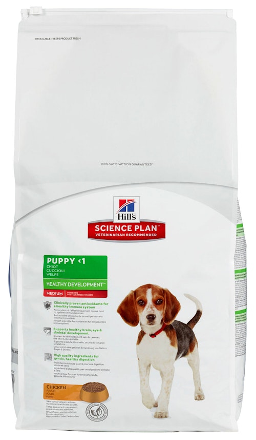 Bilde: © Hills / Oda Hills Science Plan Puppy Healthy Development Medium Chicken