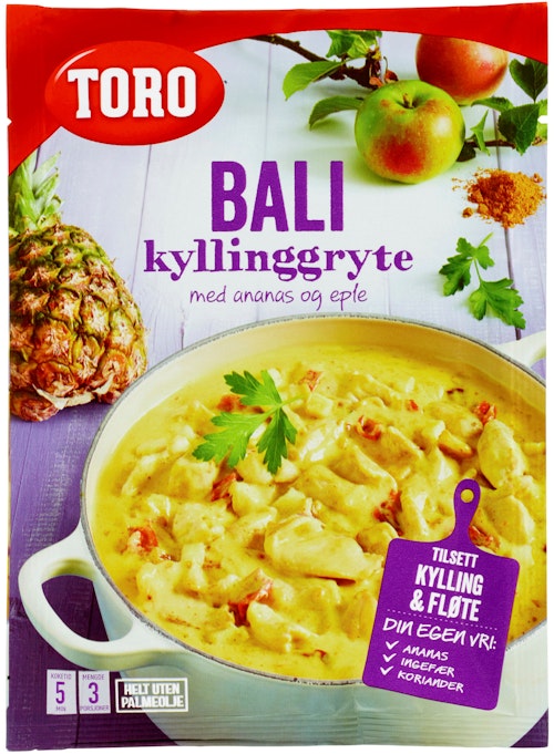 Bilde: © Toro / Kolonial.no Toro Bali kyllinggryte 71 g