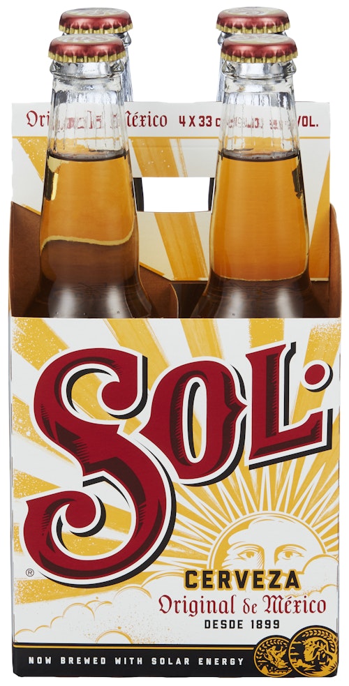 Sol Flaske 4 x 0,33l, 1,32 l