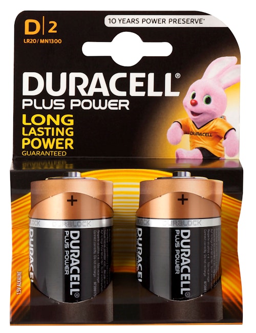 Bilde: © Duracell / Oda Duracell Batteri D Plus Power 2 stk
