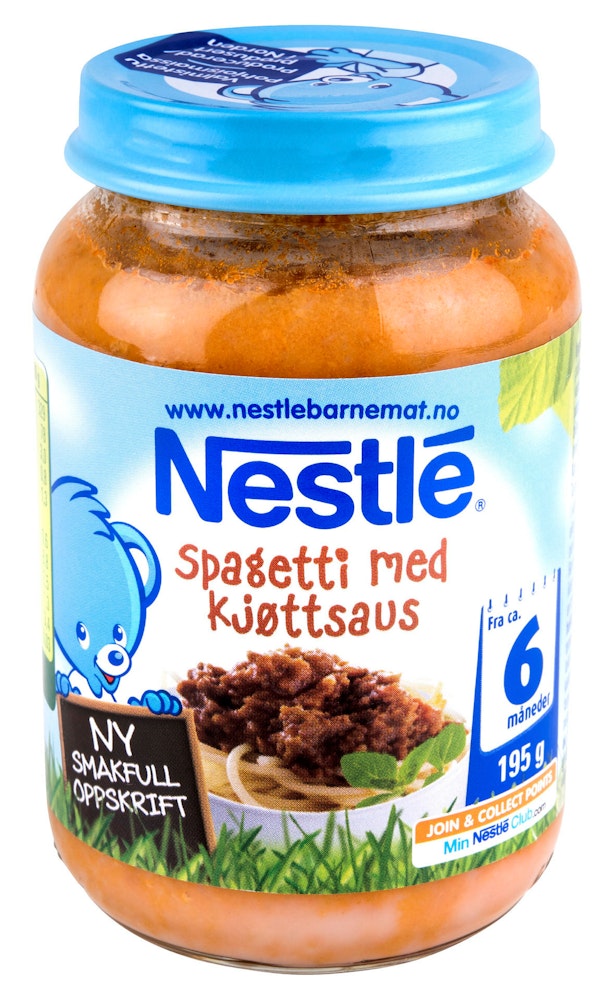 Nestlé Spaghetti m/kjøttsaus 6mnd