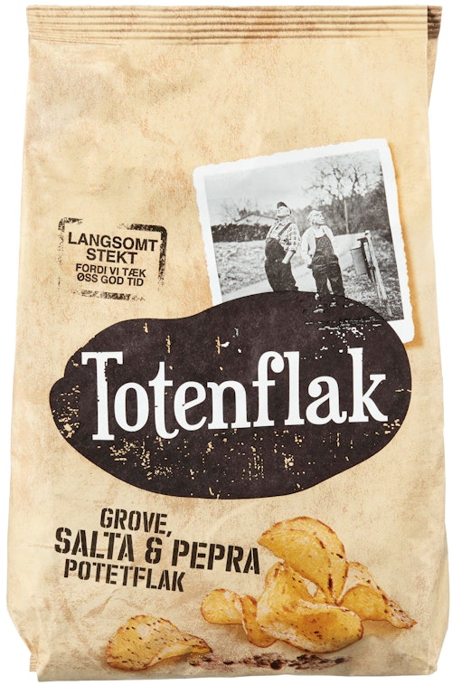 Bilde: © Kims / Kolonial.no Kims Totenflak Salta & Pepra 180 g