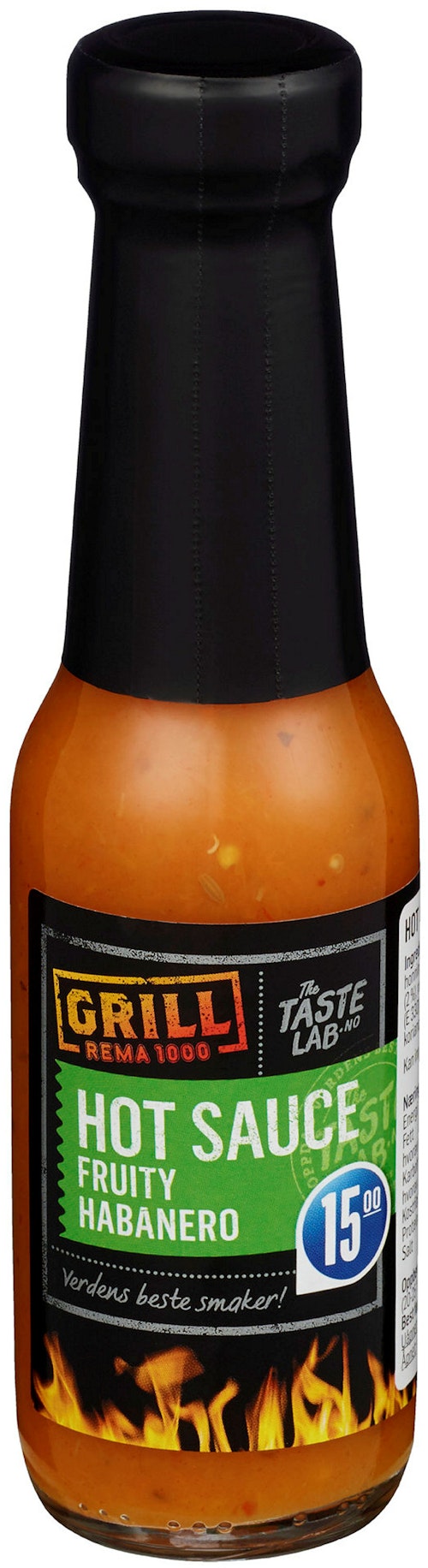Bilde: © REMA 1000 / Kolonial.no REMA 1000 Hot Sauce Habanero Taste Lab, 150 g