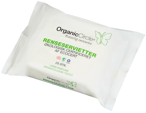 Bilde: © Organic Circle / Kolonial.no Organic Circle Renseservietter 25 stk