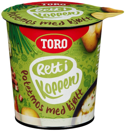Bilde: © Toro / Kolonial.no Toro Potet Med Kjøtt Rett i Koppen, 50 g