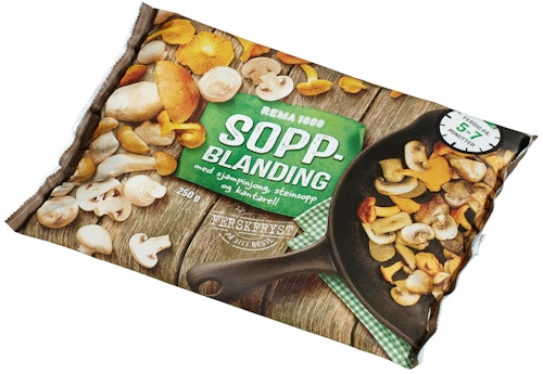 Bilde: © REMA 1000 / Kolonial.no REMA 1000 Soppblanding 250 g