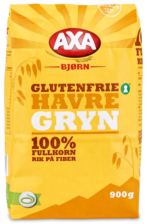 Bilde: © AXA / Kolonial.no AXA Bjørn Havregryn Store Glutenfri, 700 g