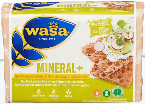 Bilde: © Wasa / Kolonial.no Wasa Mineral Plus 200 g
