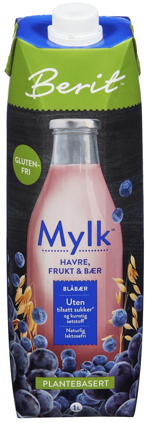 Bilde: © Berit Nordstrand / Oda Berit Nordstrand Mylk Blåbær 1 l