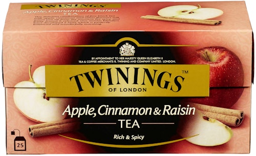 Bilde: © Twinings / Kolonial.no Twinings Eple, Kanel & Rosin-te 25 stk