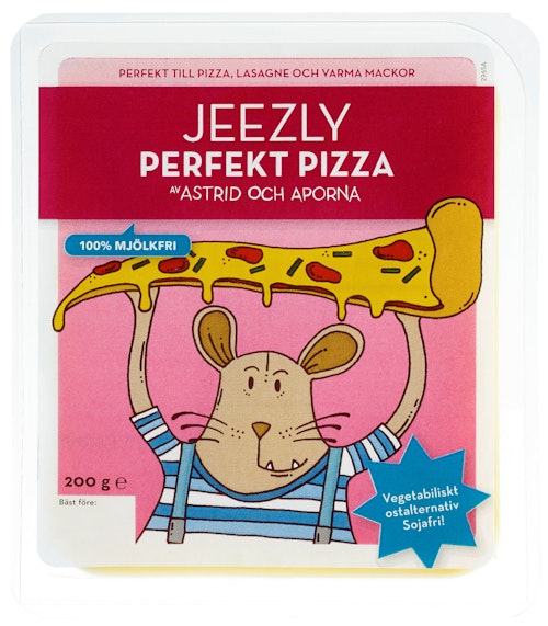 Bilde: © Astrid & Aporna / Kolonial.no Astrid & Aporna Perfekt Pizzaost Melkefri, 200 g