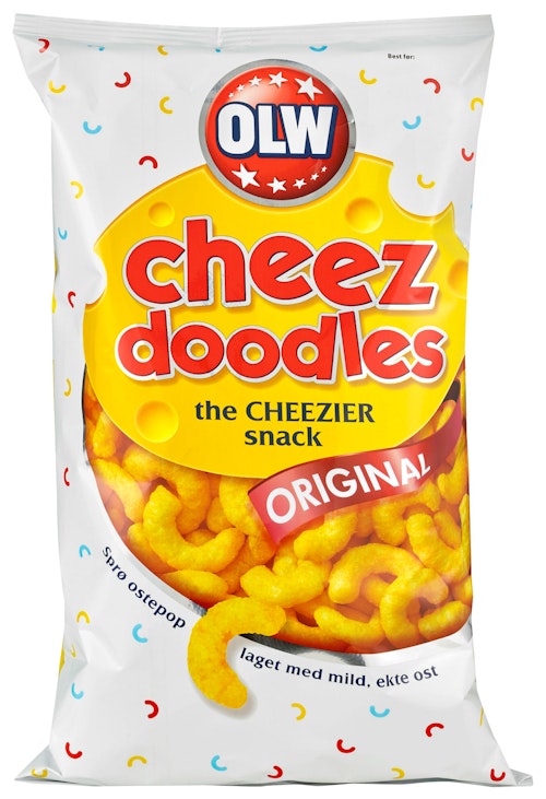 Bilde: © OLW / Kolonial.no OLW Cheez Doodles Original, 235 g